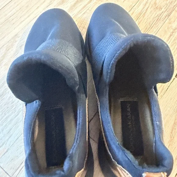 Donna Karan Elegant Black and Bronze Women's Slip-On Sneakers Size 6 - Picture 4 of 5